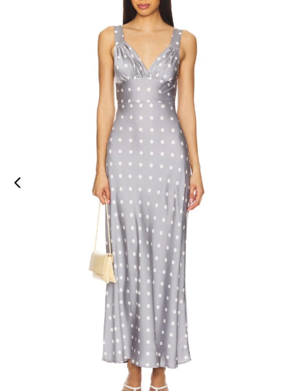 WeWoreWhat Ruched Cup Slip Maxi Dress
